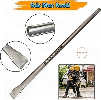 Max Şaftlı Keski 18 mm x 600 mm x 25 mm Hilti Ucu Beton Taş Kaya Kırıcı Kırma Adaptörü