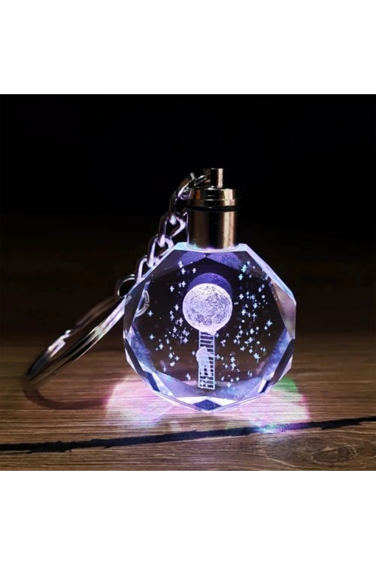 Işıklı Kristal Anahtarlık Hediyelik