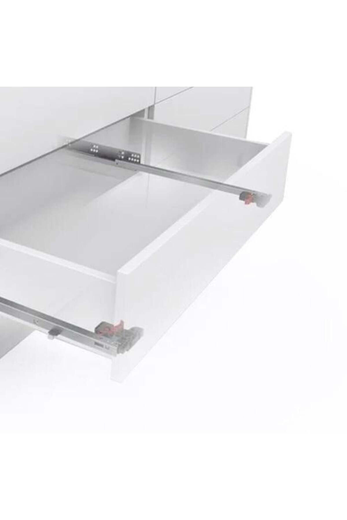 Slidea Frenli Mandallı 400 Cm 18 Mm Çekmece Rayı Kısmi Acılım Mandal Dahil