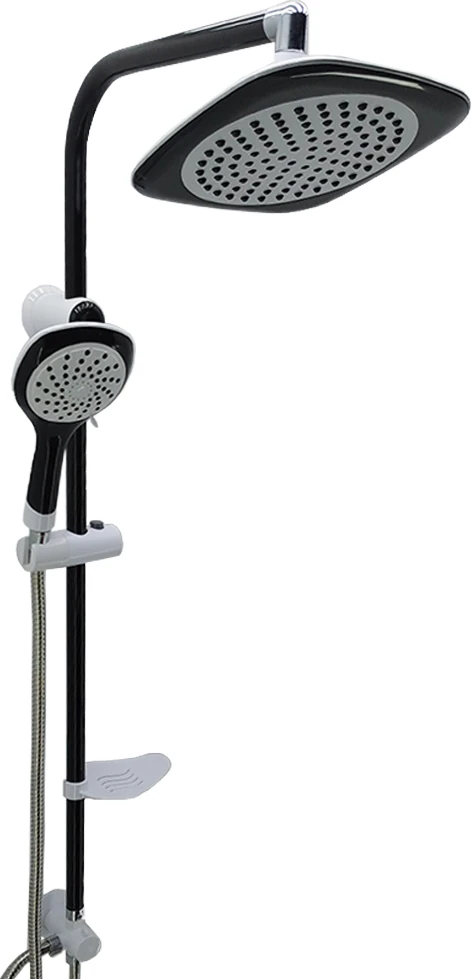 Yağmurlama Tepe Robot Duş Seti Siyah