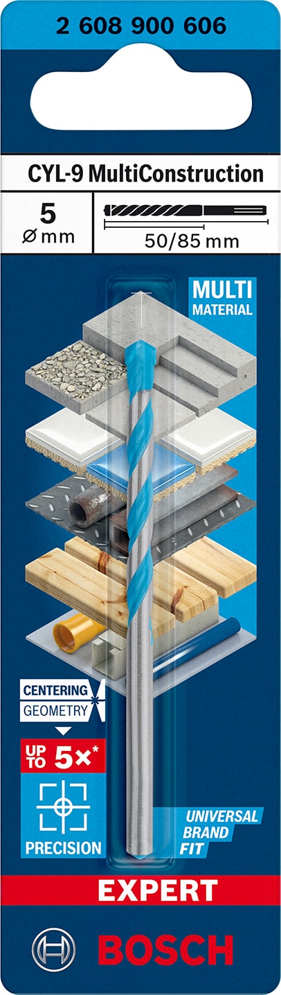 BOSCH Expert Cyl-9 Multiconstruction Delme Ucu 5 x 50 x 85 mm