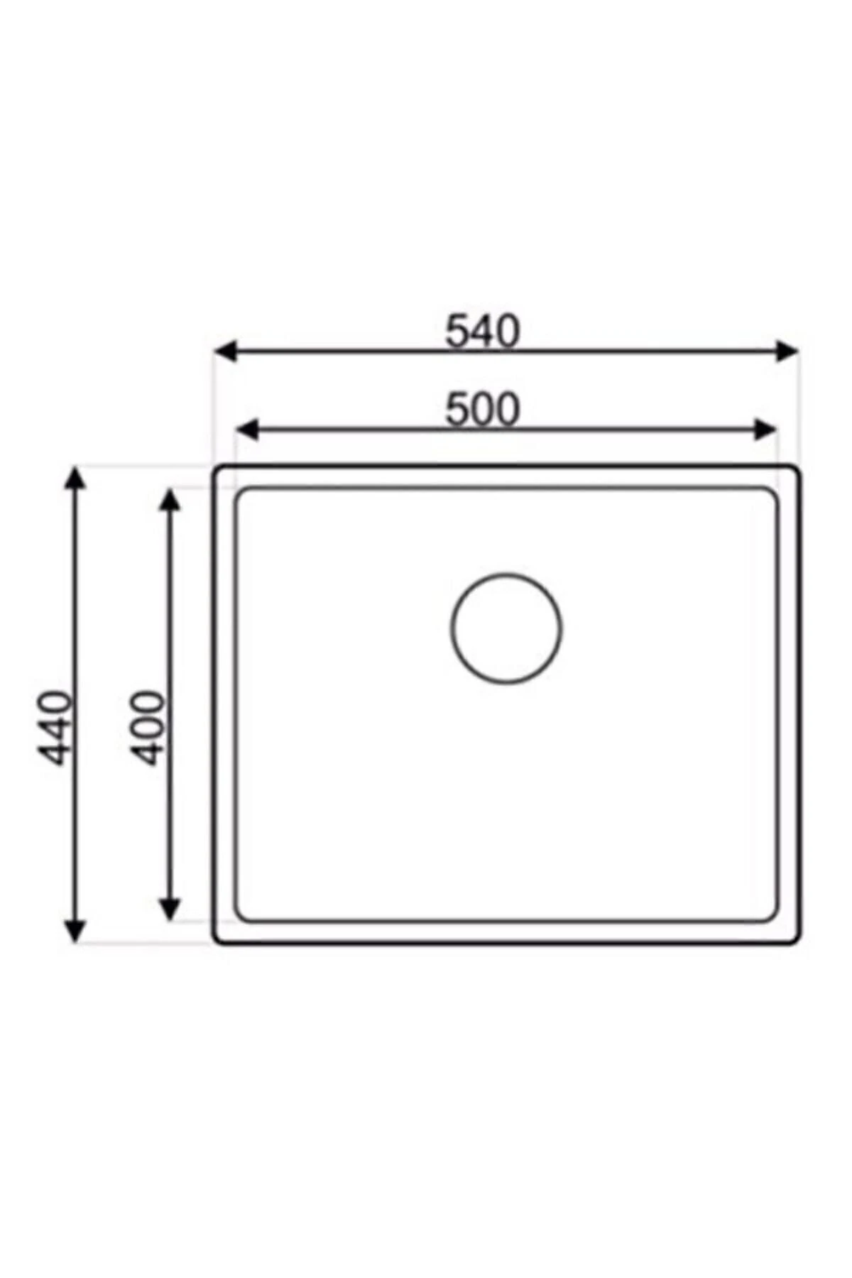 Drawn AS 359 Tek Gözlü Mutfak Eviyesi – 304 Paslanmaz Çelik, Tezgah Üstü