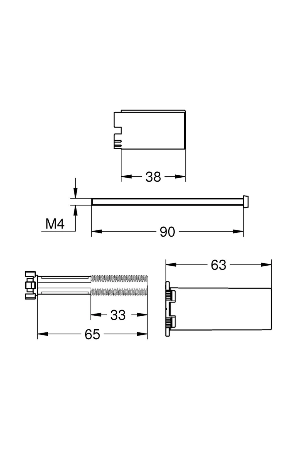 Smartcontrol Ankastre Banyo Bat. Uzatma Parçası - 14048000