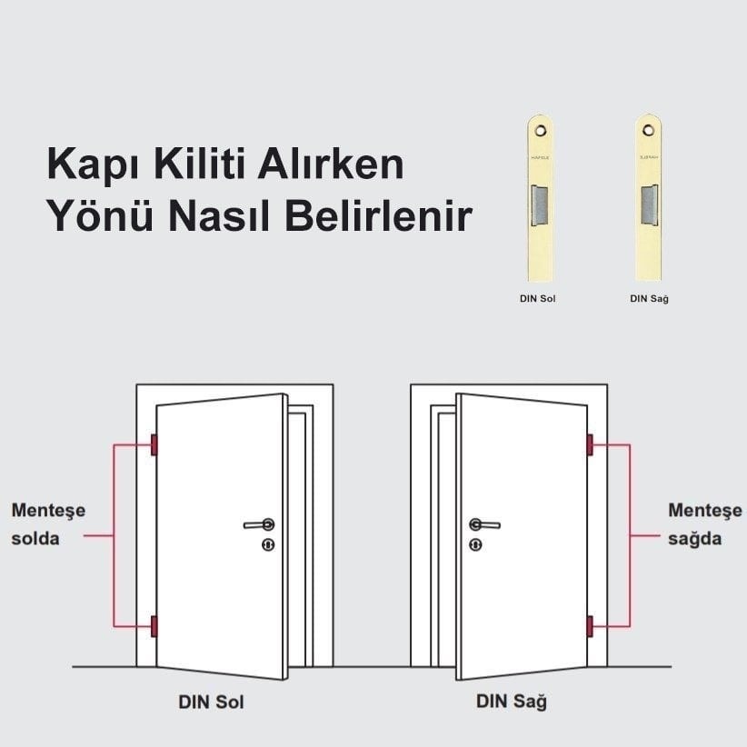 Kilit Karşılığı Kısa Sol Yönlü Mat Paslanmaz Renk