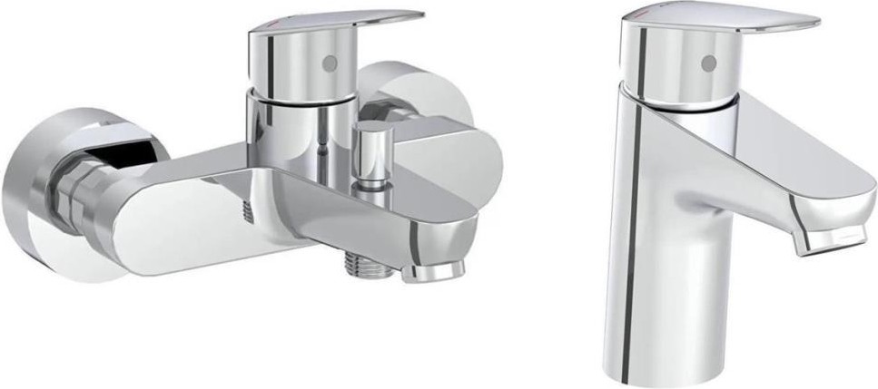 Flow Round Banyo Bataryası + Flow Round Lavabo Bataryası Set