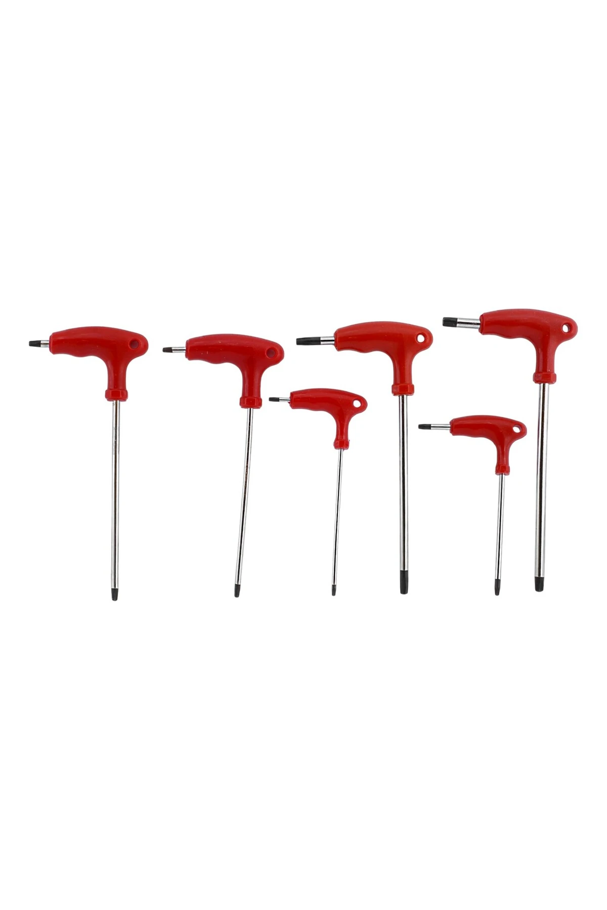 Tork Alyan Tornavida Seti Çelik ve Mıknatıslı T10 T15 T20 T25 T30 T40 Saplı İki Yön Uç 6 'lı Set