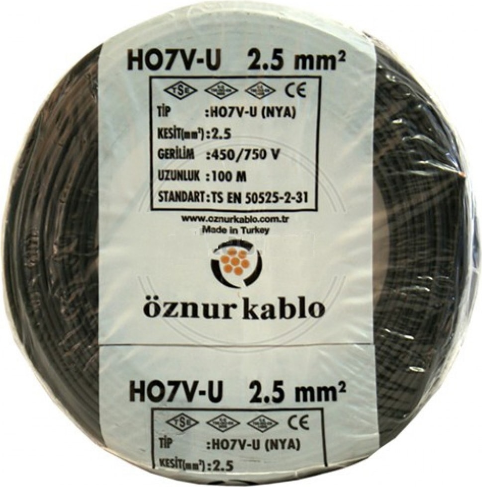 2,5 Mm² Nya Kablo Siyah