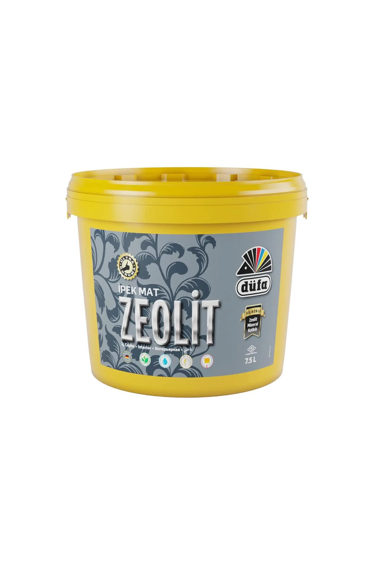 Zeolit Ipek Mat Iç Cephe Duvar Boyası 3939 Köpük Şeker 7.5 L