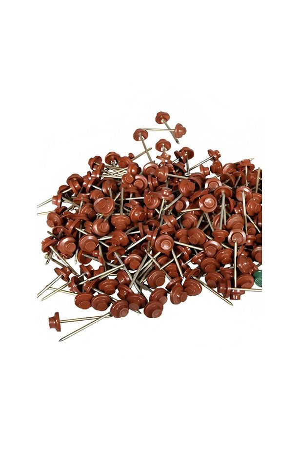 Şapkalı Onduline Çivi 10 Cm Kırmızı Şapkalı (100 Adet)