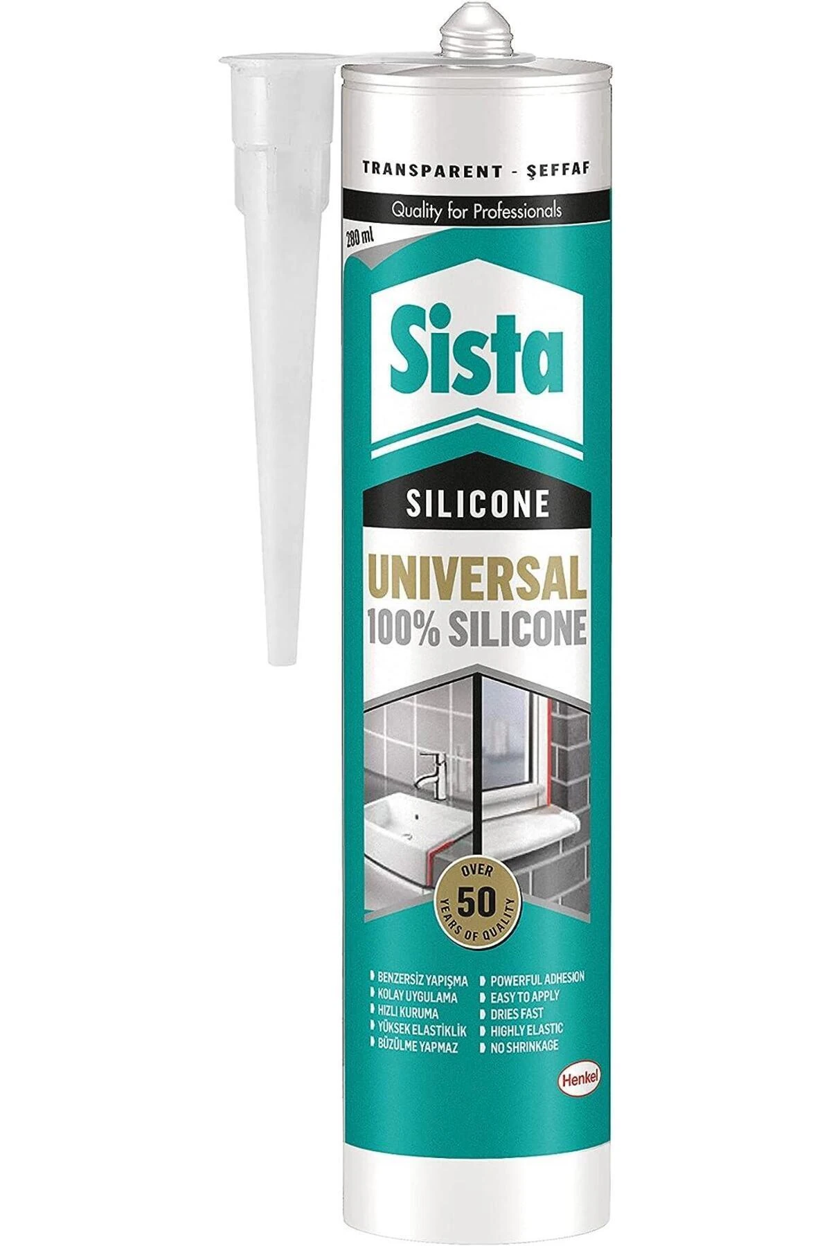 SİSTA SİLİKON KARTUŞ ŞEFFAF 310 ML