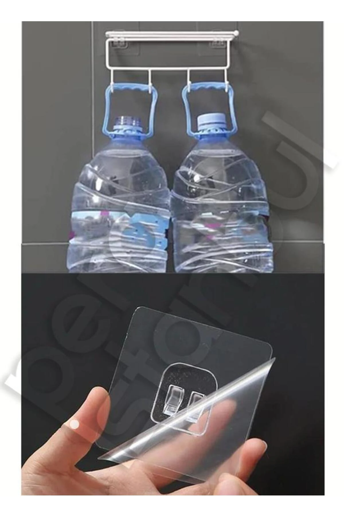 4 Adet Süper Güçlü Şeffaf Çerçeve Askısı Lekesiz Duvar Yapışkanı Mutfak Banyo Raf Tutucu Aksesuarı