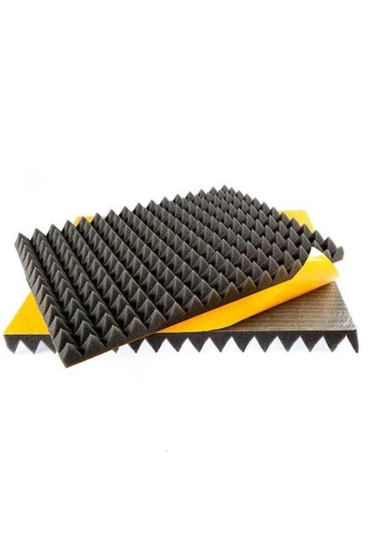 Ses Yalıtm Akustik Piramit Süngeri Kendinden Yapışkanlı 40mm 50x50 30 Adet