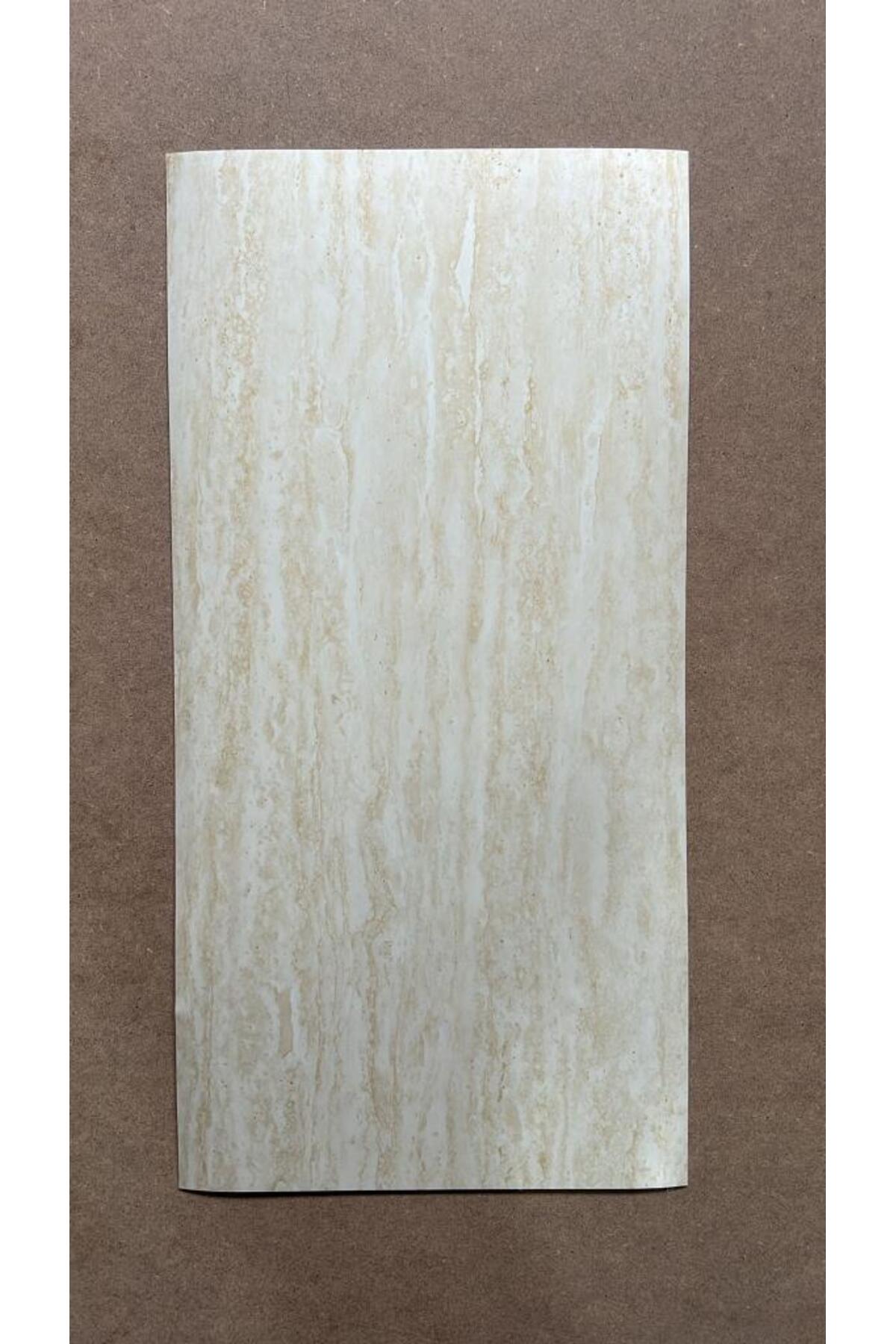 Shiny Hasır Mermer Desenli 60x30cm Yapışkanlı Mutfak Banyo Kaplama Duvar Paneli Kağıdı BS1741