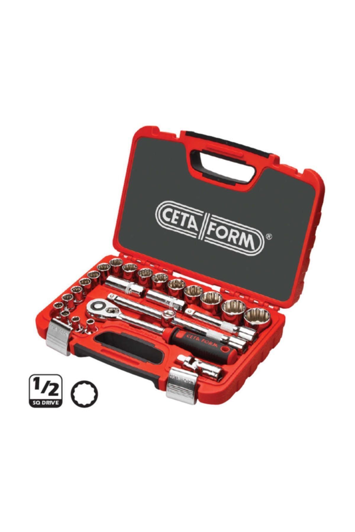 C20-25pb2 12 Köşe 1/2'' Yıldız Lokma Takımı 25 Parça