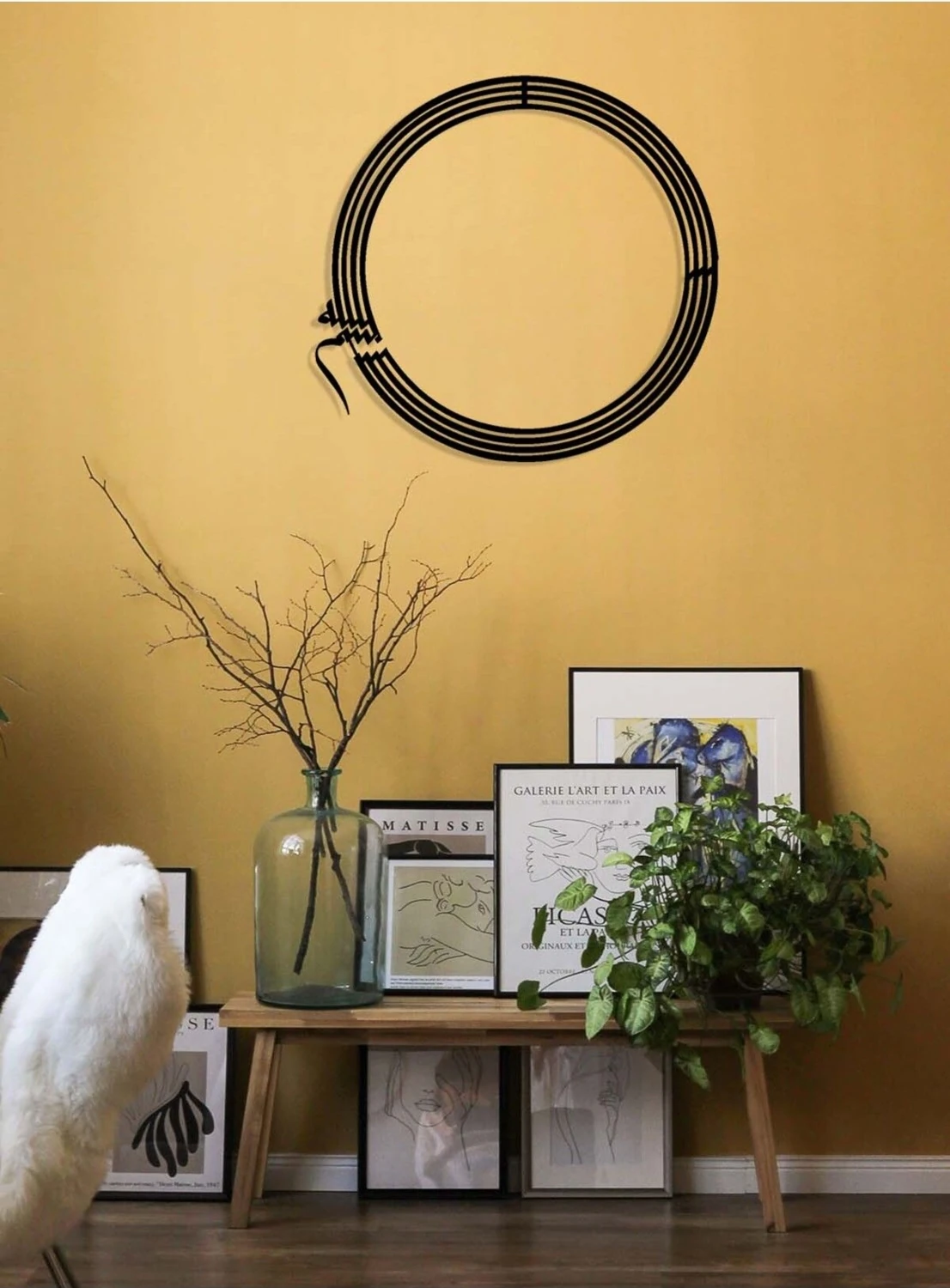 -Bismillah Hat Sanatı Islami Metal Tablo - Islami Ev Dekorasyonu - Dini Duvar Tabloları - 60 X 60 - Cm - Sıyah-Islm-141