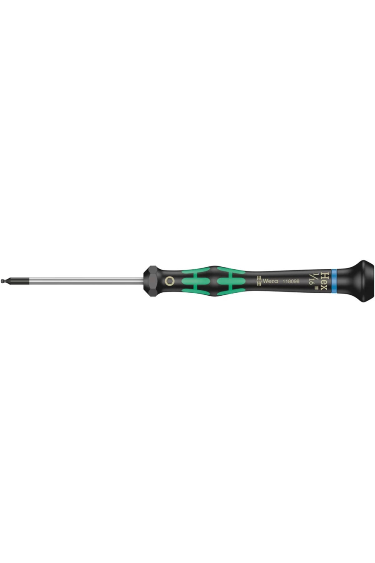 WERA 2052 Top Baş Mikro Alyan 1/16"x60mm Tornavida 05118098001