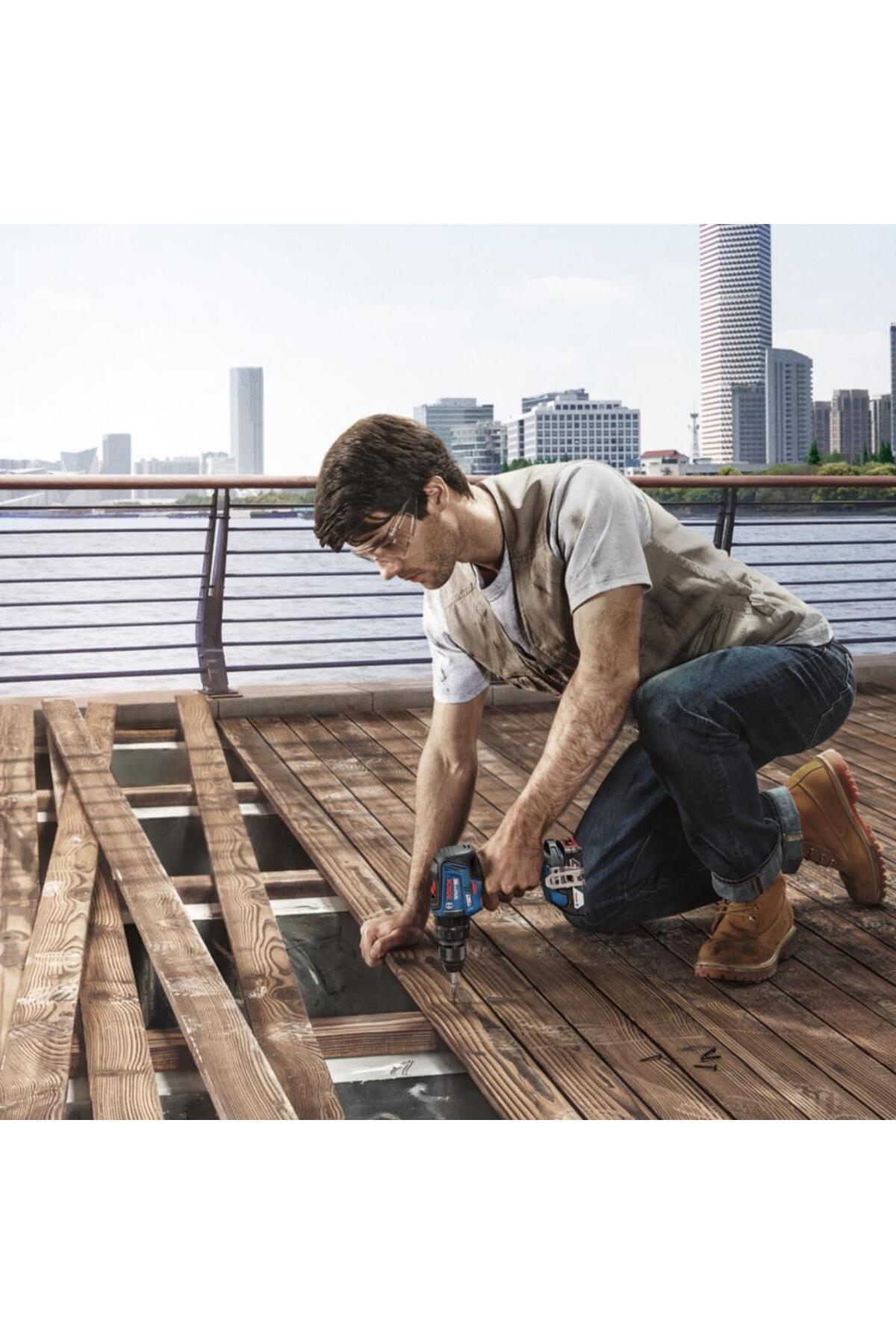 BOSCH GSB 18v 50 Kömürsüz Akülü Darbeli Matkap 2x2Ah 06019H5100