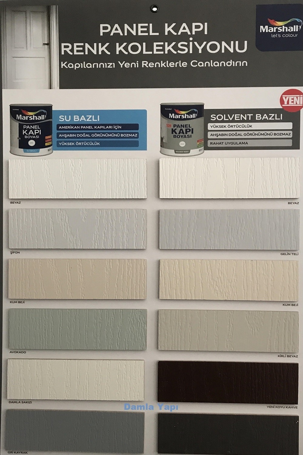Solvent Bazlı Amerikan Panel Kapı Boyası 2,5 Lt Lokum