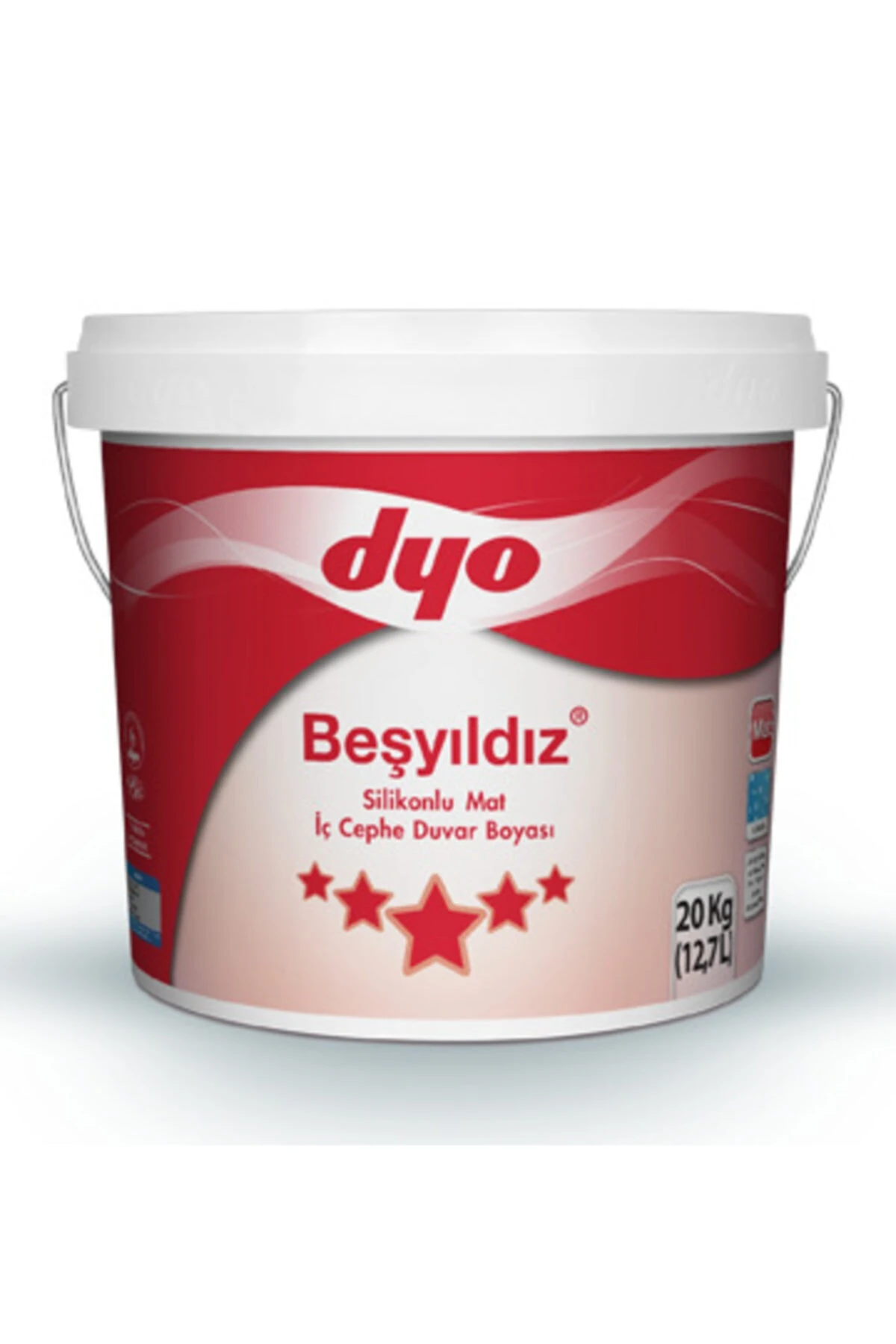 Dyo 10 No Beşyıldız Iç Cephe Silikonlu Boya 20 Kg 6212 Buz Mavisi