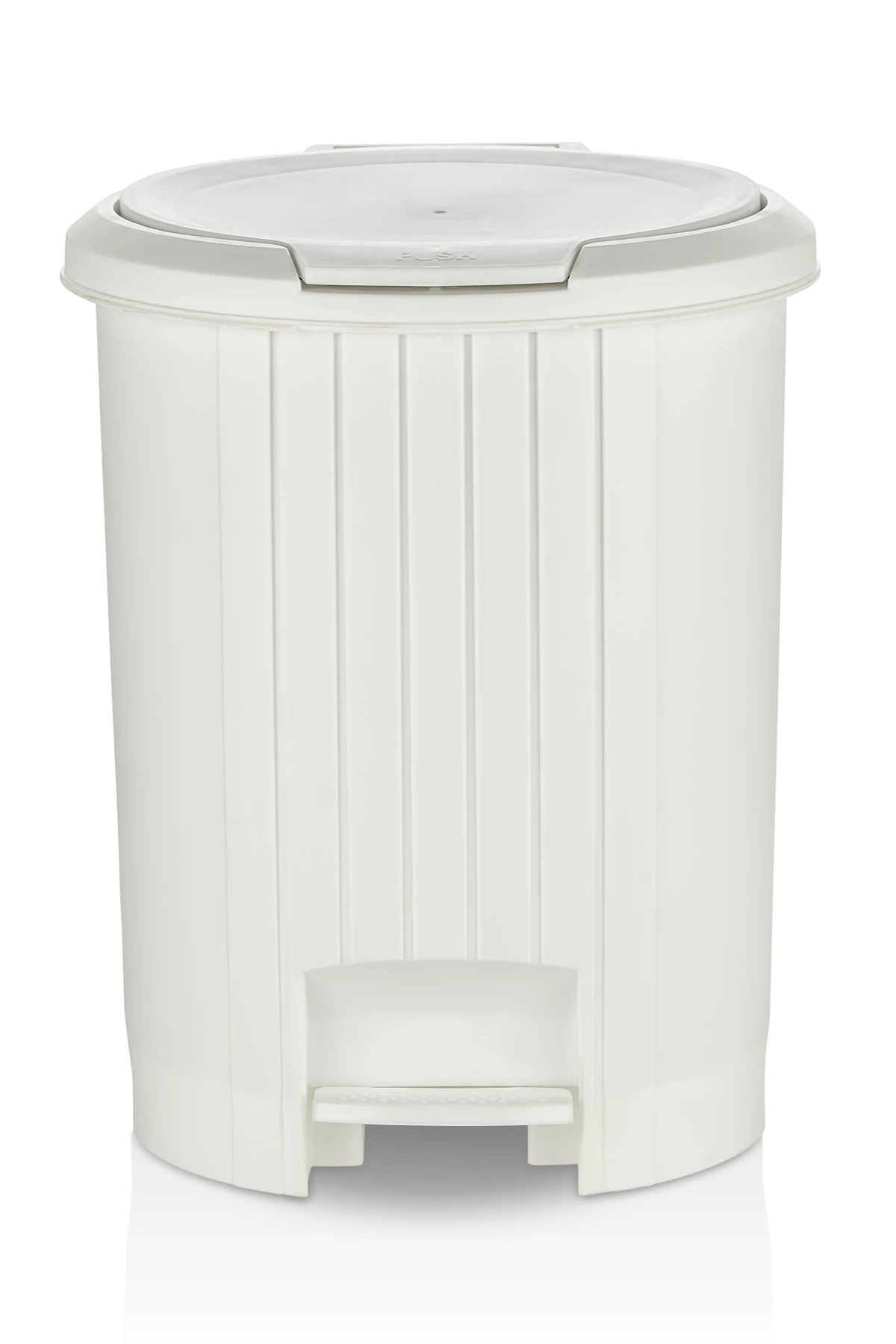 Özel Kalite Bas Aç Mekanizmalı Banyo Ve Mutfak Pedallı Çöp Kovası - Beyaz