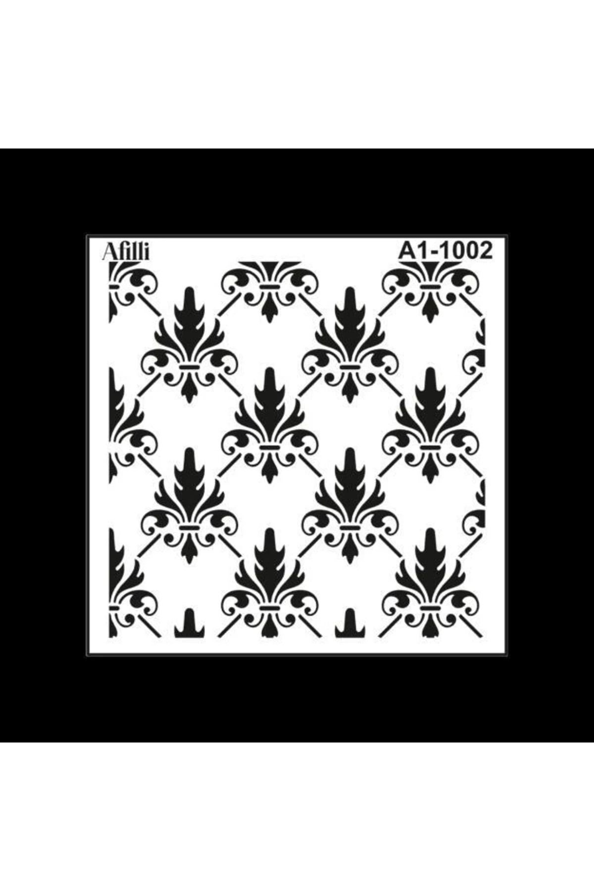 Filli Afilli Stencıl A1-1002 Damask-3 30*30