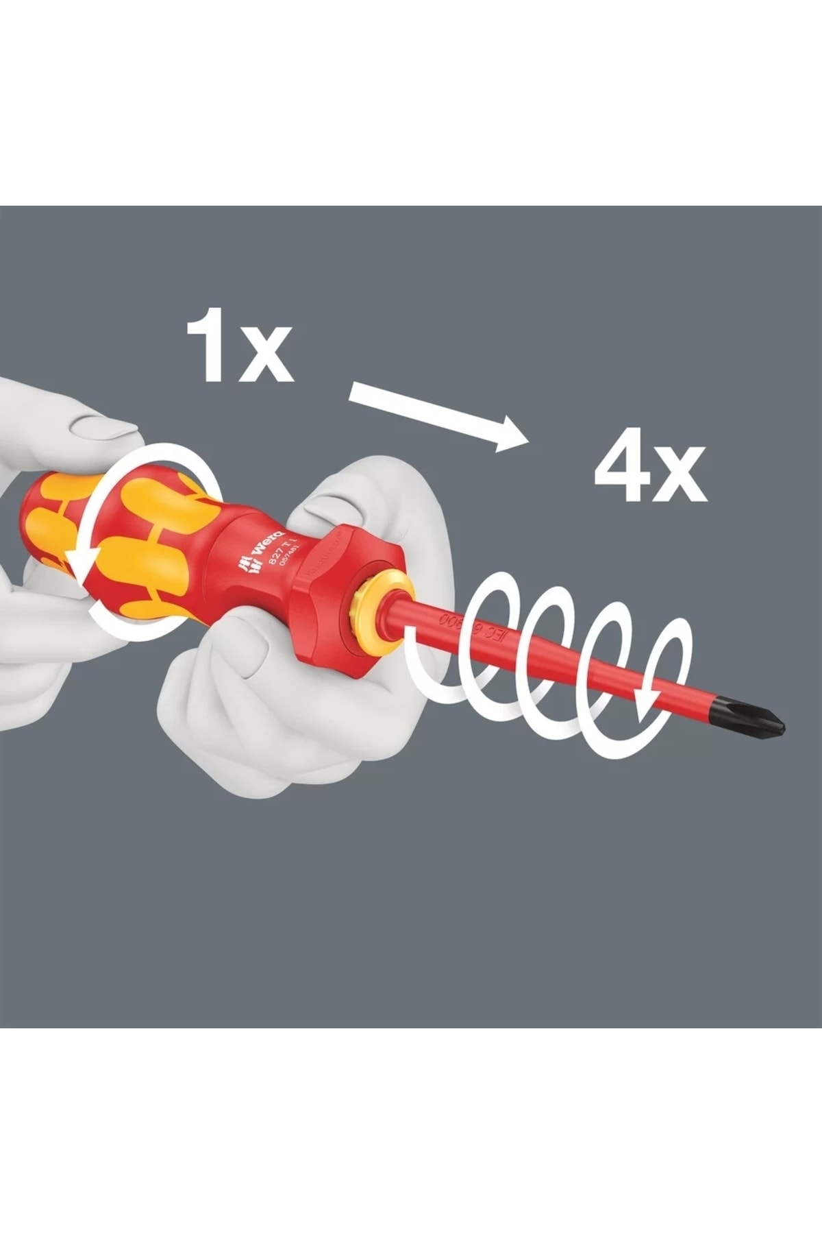 WERA Kraftform Turbo I 827 T Izoleli Tutucu 05057481001