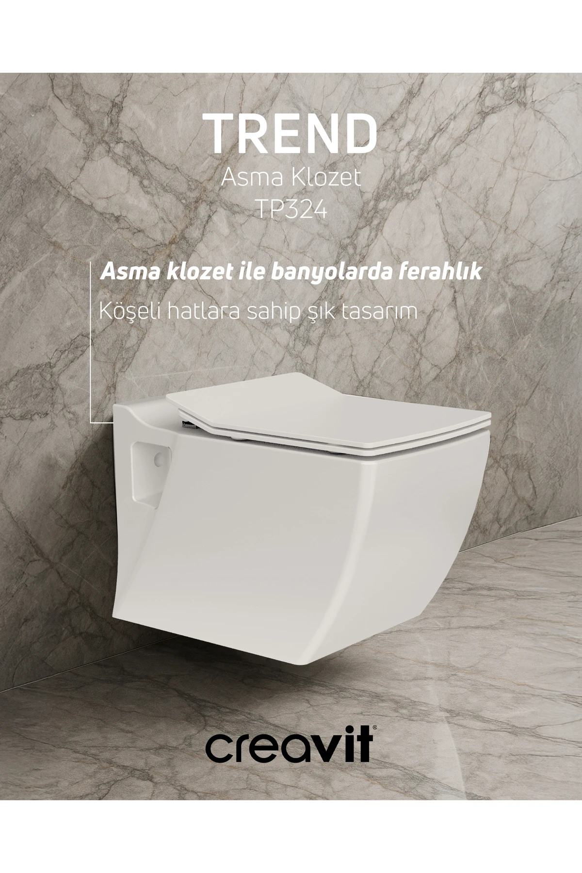 Trend Asma Klozet ve Kapak Set