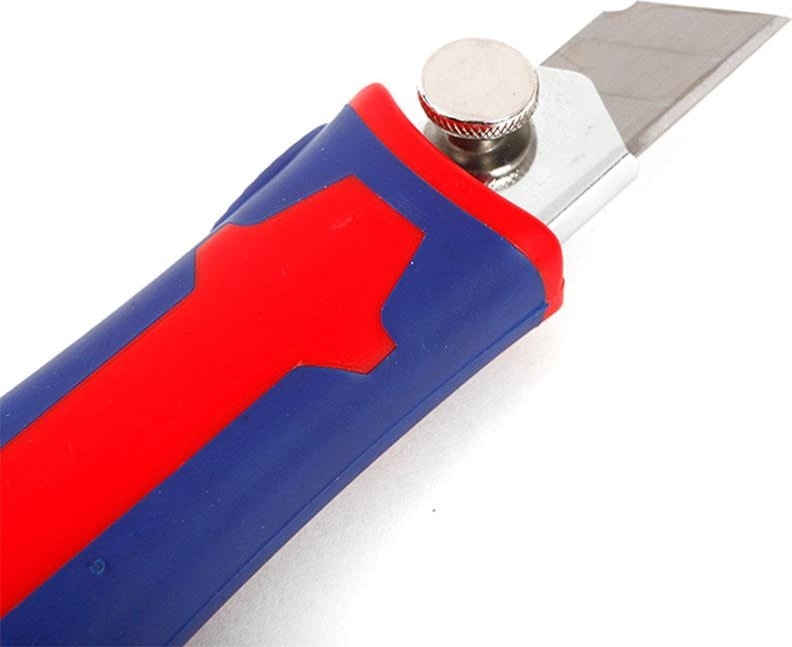 WP212010 9 mm Ağır Hizmet Paslanmaz Çelik Kasa Yedek Kartuşlu Maket Bıçağı + 2 Adet Yedek Bıçak