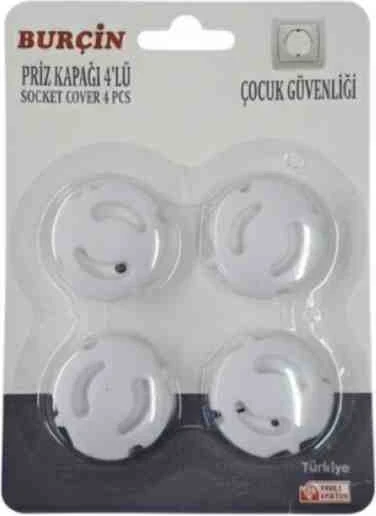 Çocuk Güvenliği Priz Kapama 4 Lü çocuk koruma