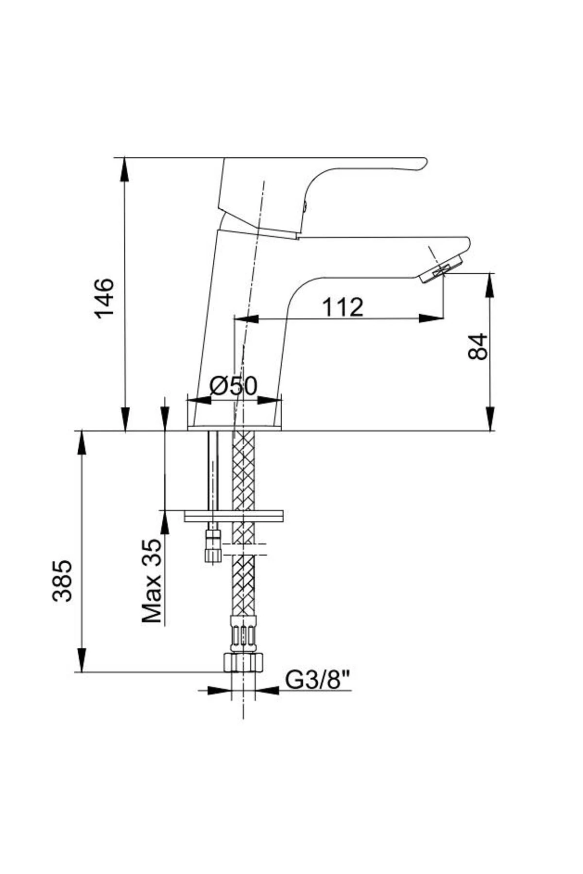 Niobe Lavabo Bataryası 053 2 Adet Filtreli Ara Musluk