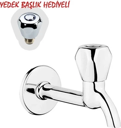 Klasik Uzun Musluk + Musluk Kapak Takımı Hediyeli