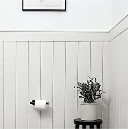 Boyanabilir Duvar Paneli -10 mm Ahşap - 105 x 54 cm Kolay Montaj - Kendin Yap-Dekoratif Duvar Çıtası