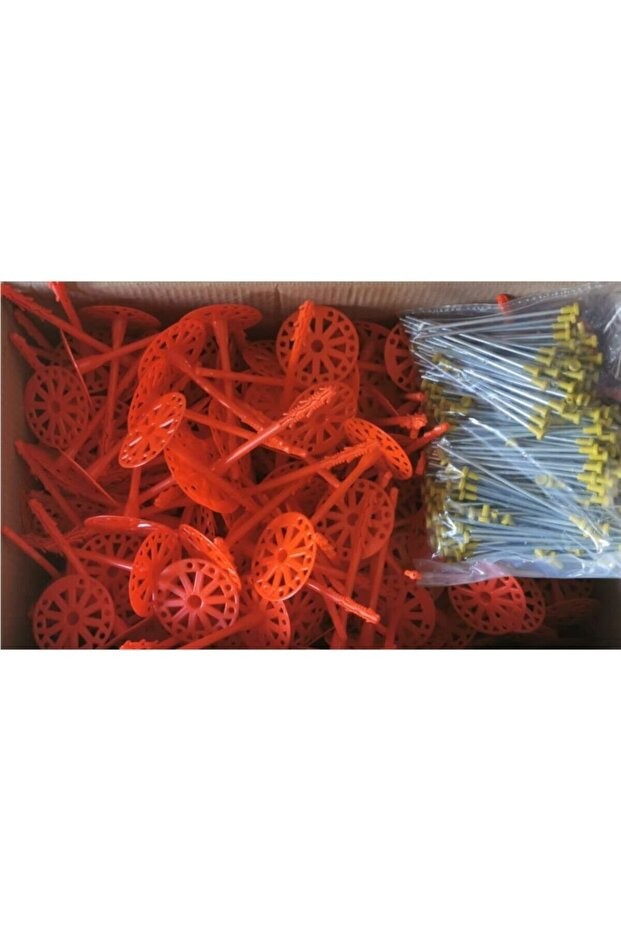 155 Mm Çelik Çivili Plastik Mantolama Dübeli / 65 X 8 X 155 (350 ADET)