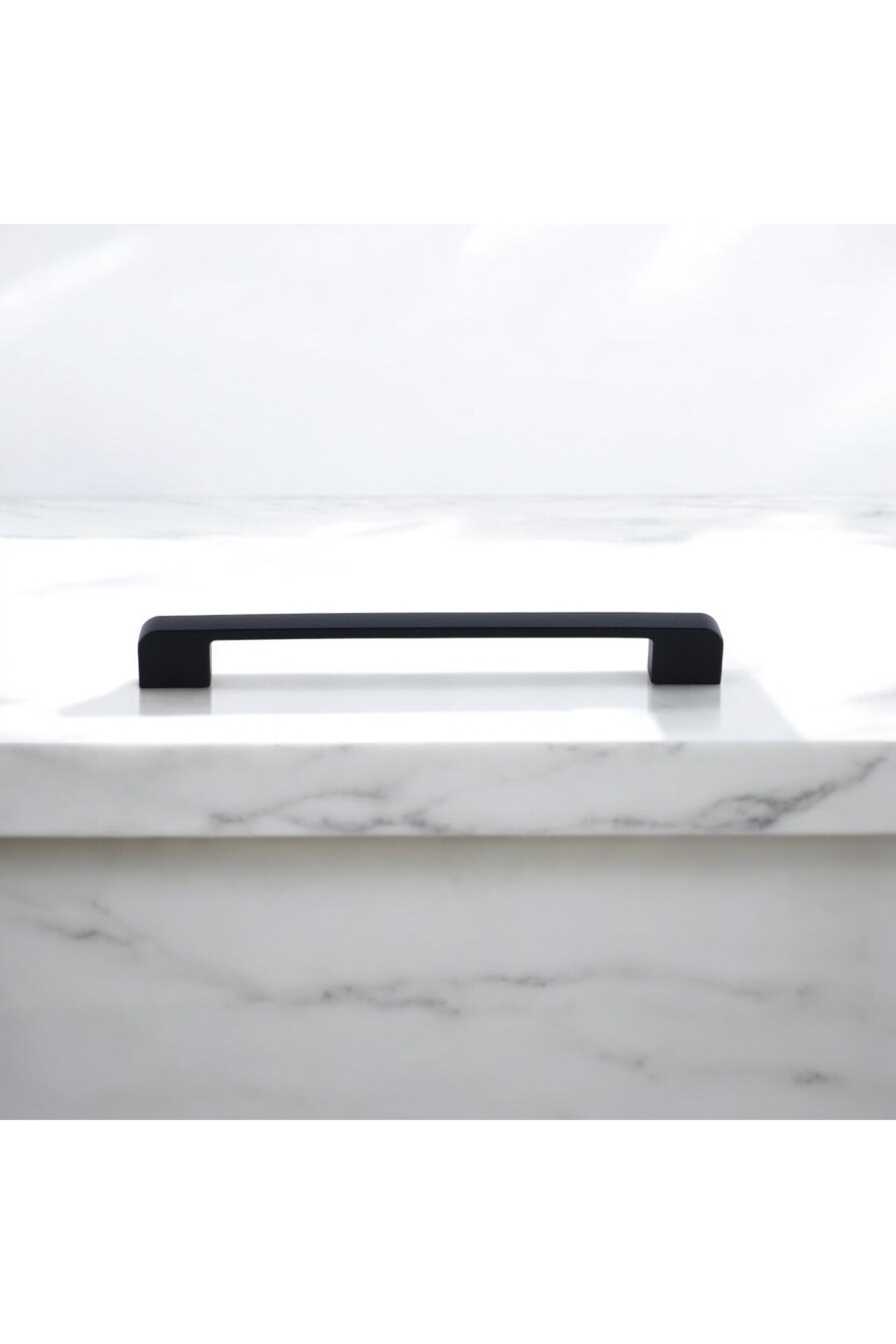 BADEM10 10 Adet Radus 192 Mm - 19.2 Cm Siyah Metal Mobilya Mutfak Çekmece Dolabı Dolap Kulpları Kulbu Kulpu