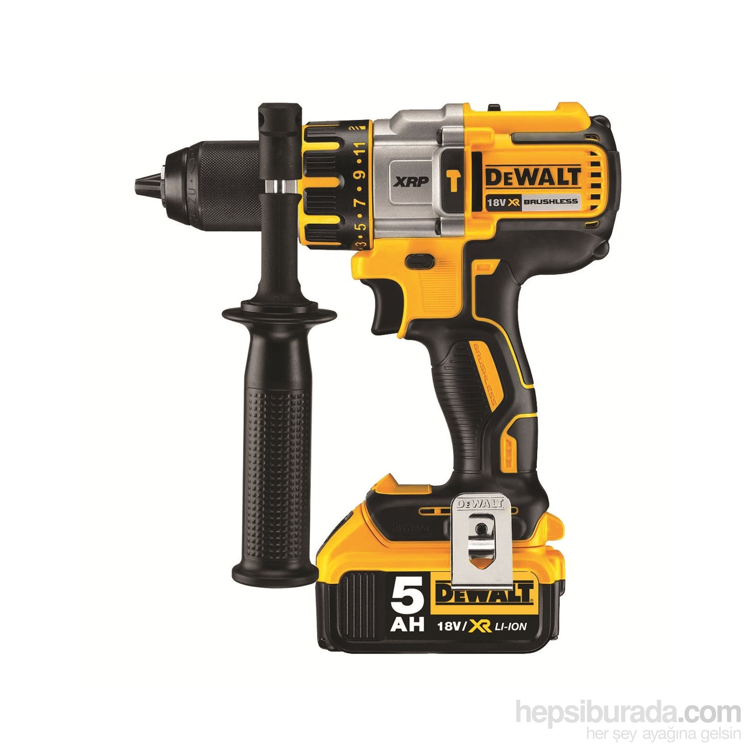 DEWALT DCD995P2 18Volt/5.0Ah Li-ion Çift Akülü Kömürsüz Profesyonel Darbeli Matkap