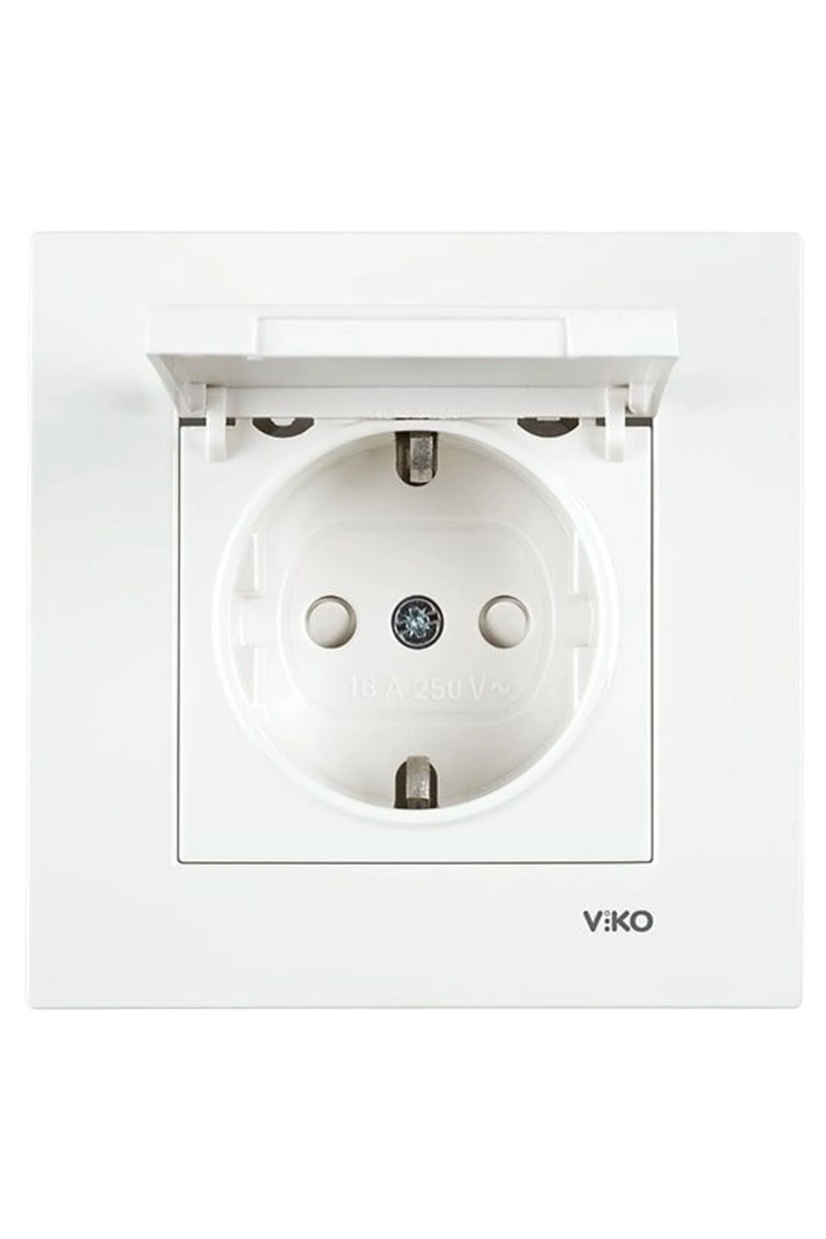 Viko Karre Kapaklı Topraklı Priz Ç.k Beyaz 90967012