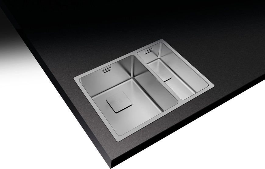 FLEXLINEA RS15 2B 580 Ankastre/Tezgaha Sıfır/Tezgahaltı Eviye Paslanmaz Çelik 58 cm 115030010