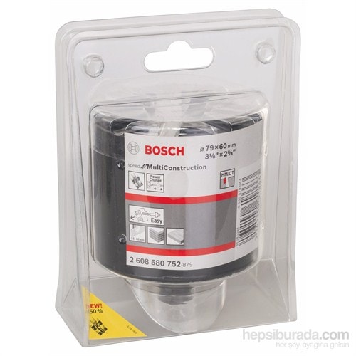 BOSCH - Speed Serisi Çok Amaçlı Delik Açma Testeresi (Panç) - 79 Mm, 3 1/8"