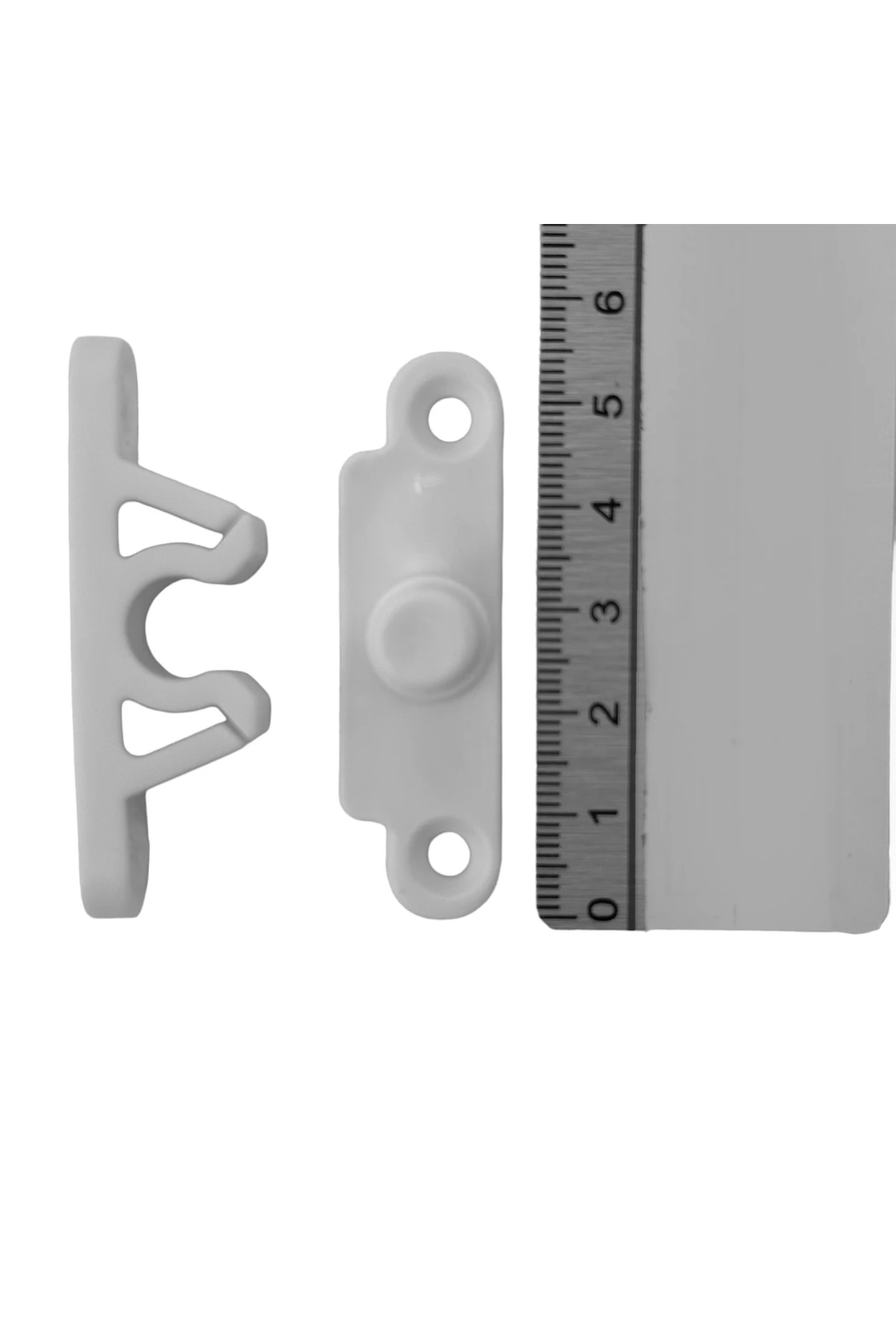 Sineklik Ve Dolap Kapakları Için Çıt Çıtlı Tutucu Kilit 4lü Beyaz