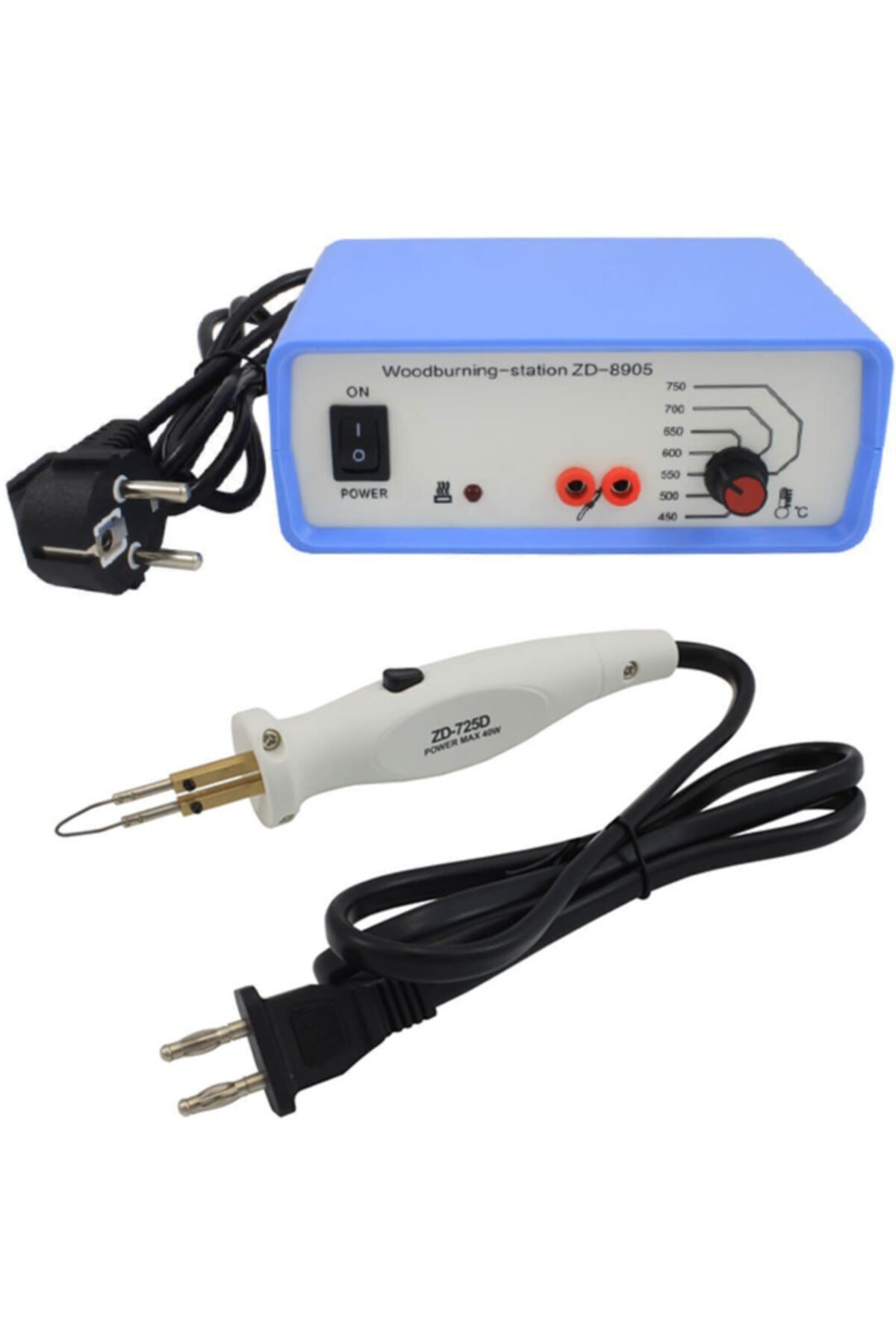 Zd-8905 Isı Ayarlı Analog Ahşap Yakma Havyası