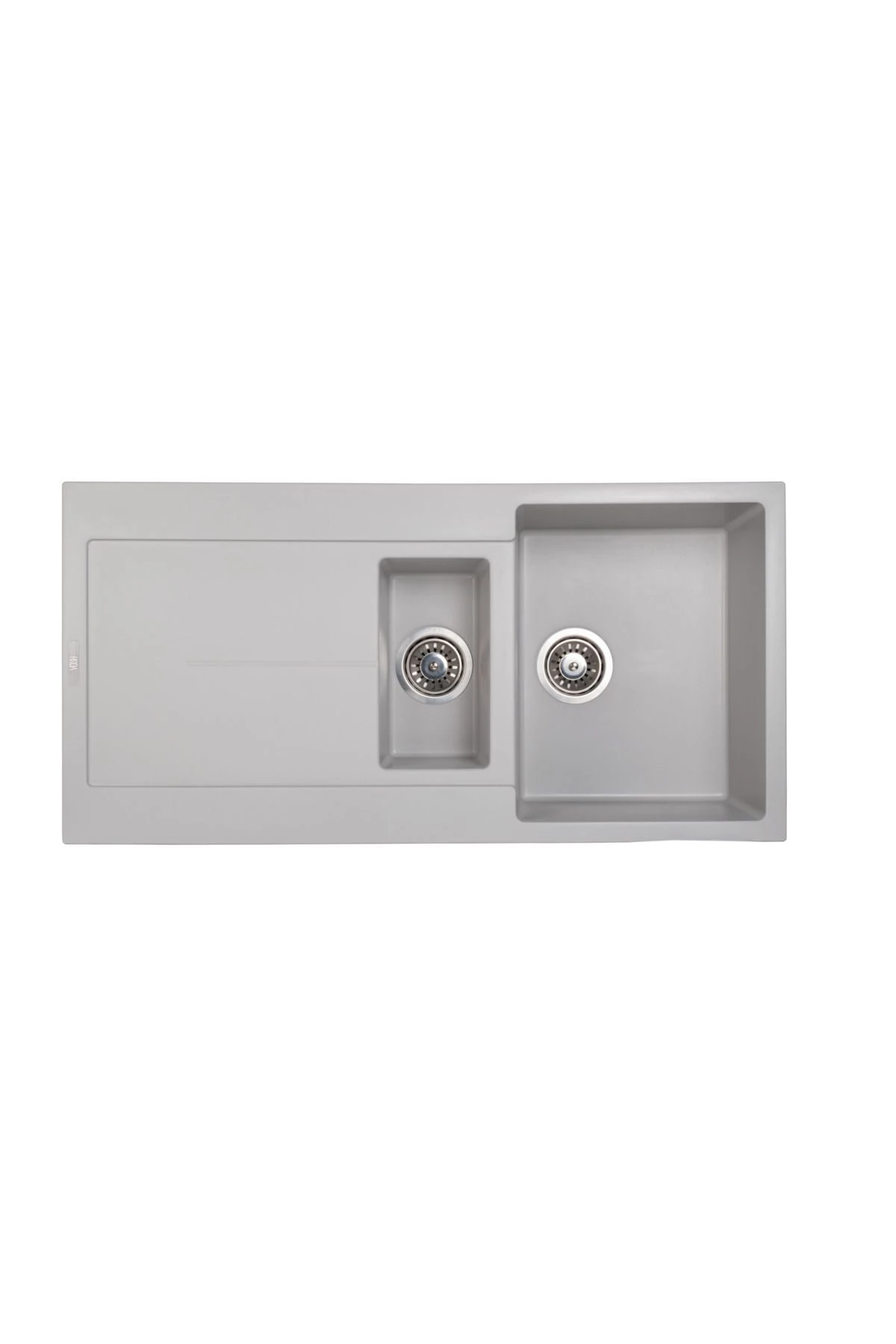 1,5 Göz Açık Gri 100x50 Cm Granit Evye