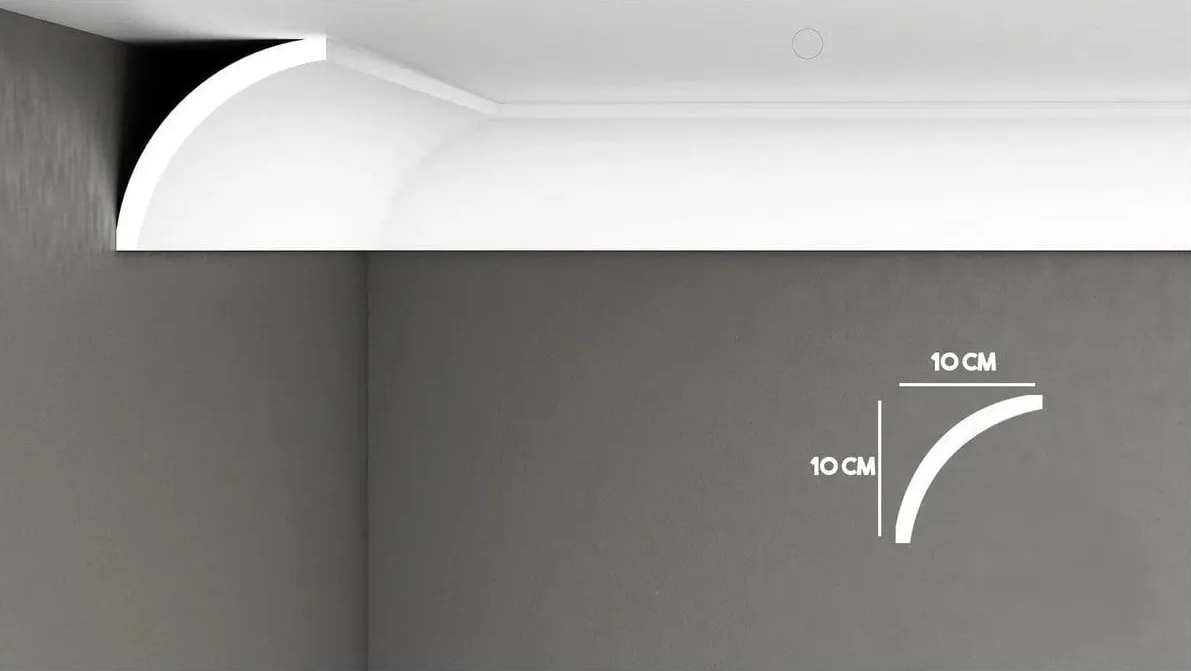 Düz Model Stropiyer Kartonpiyer 10X10 Basar (13 cm Genişlik)