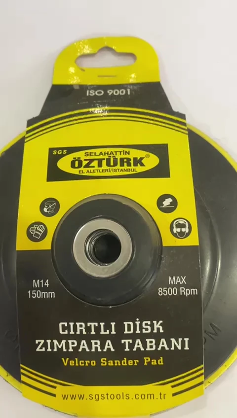 CIRTLI DİSK ZIMPARA TABANI 150 MM (2 adet )