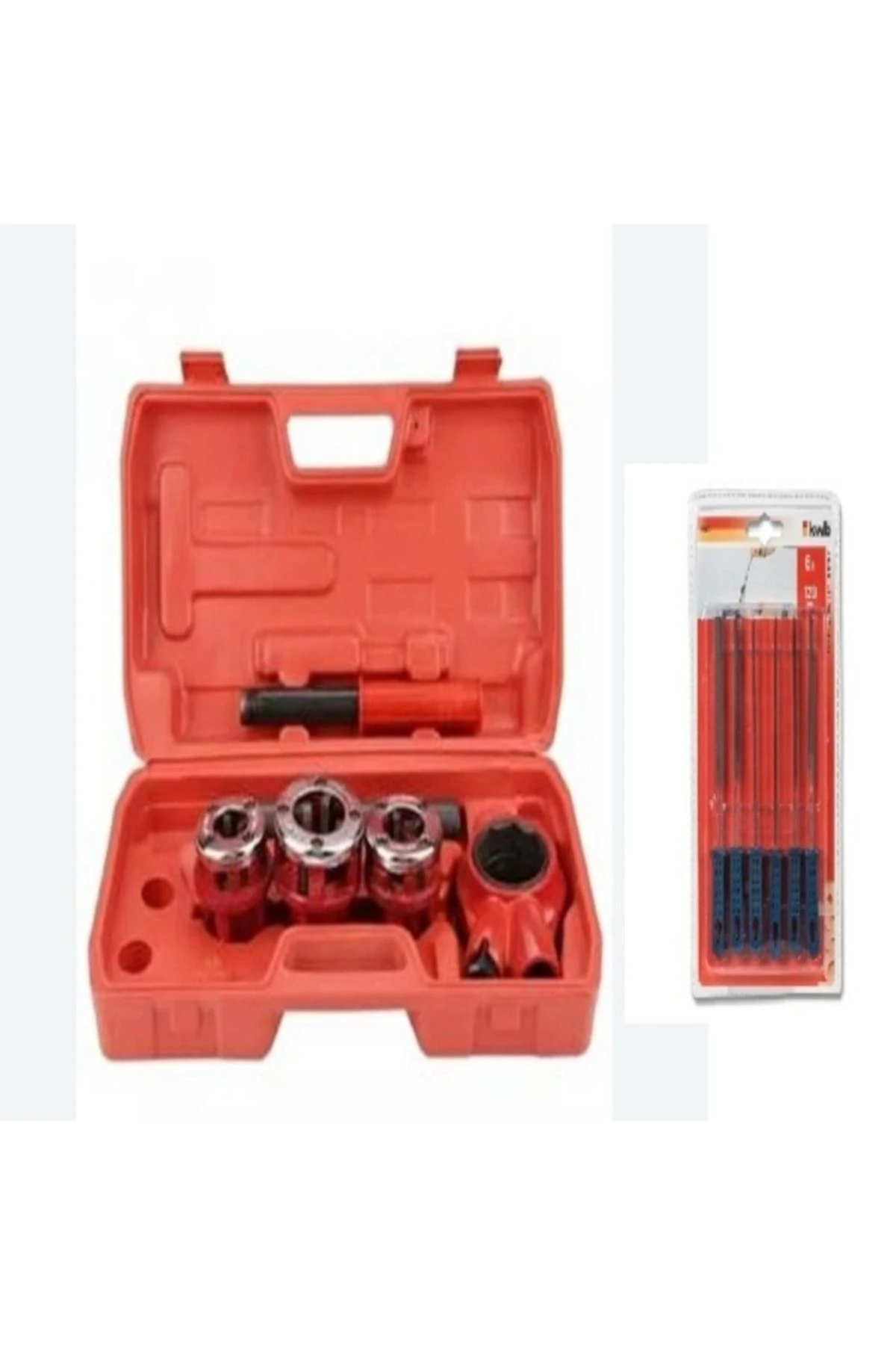 Unimax Boru Diş Açma Paftası 3 Lü Set 1-1/2-3/4 Inç Kwb Mini Eğ Tk Dahil