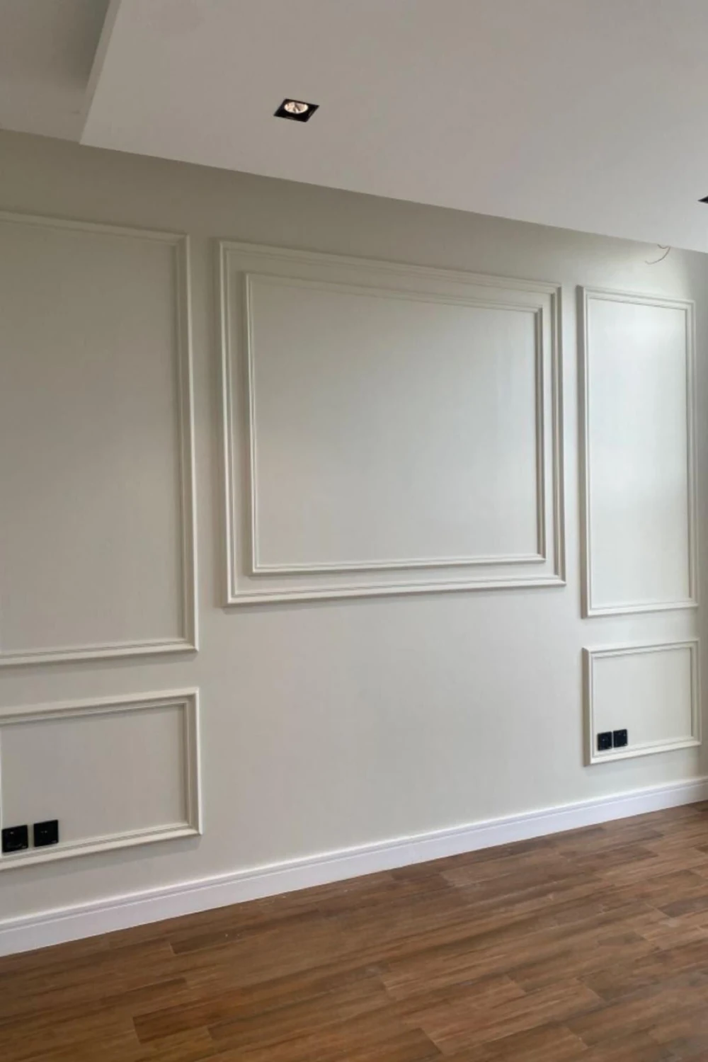 Tv Ünitesi Tasarımı Boyanabilir Çıta Hazır Kesim