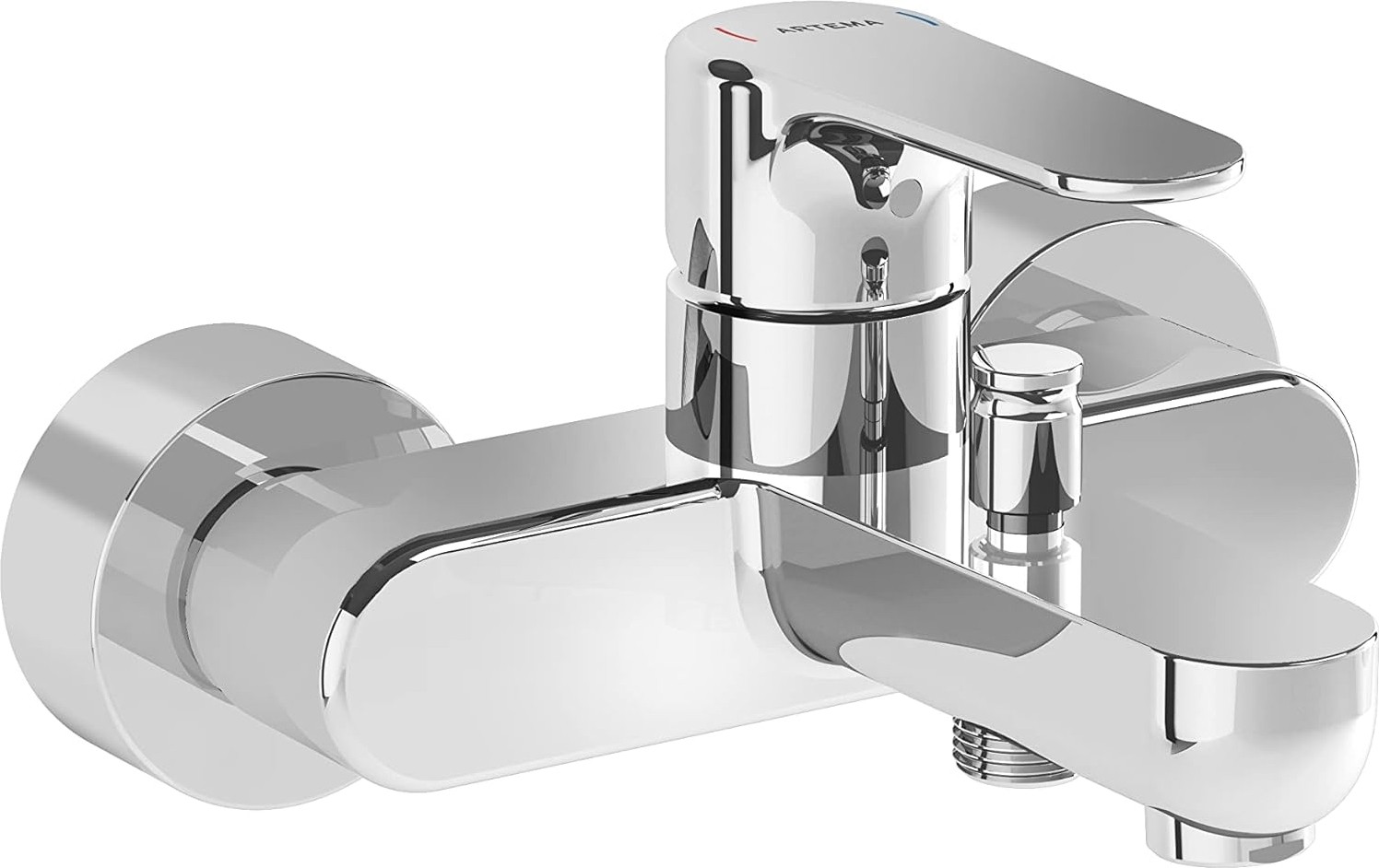 Vitra Root Round A42725 Banyo Bataryası, Krom