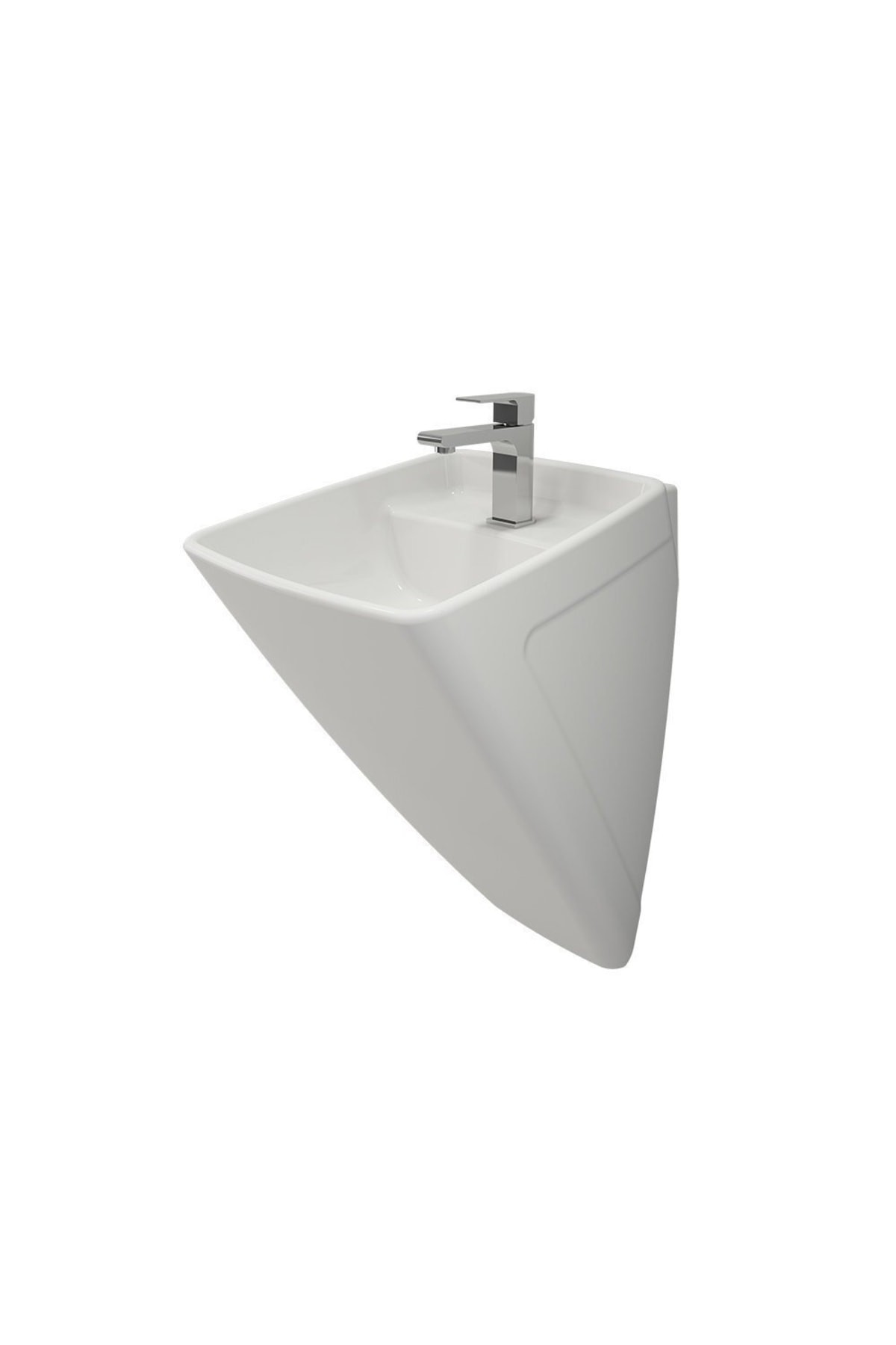 Firenze Asma Monoblok Lavabo, 48 Cm, Parlak Beyaz 1082-001-0126