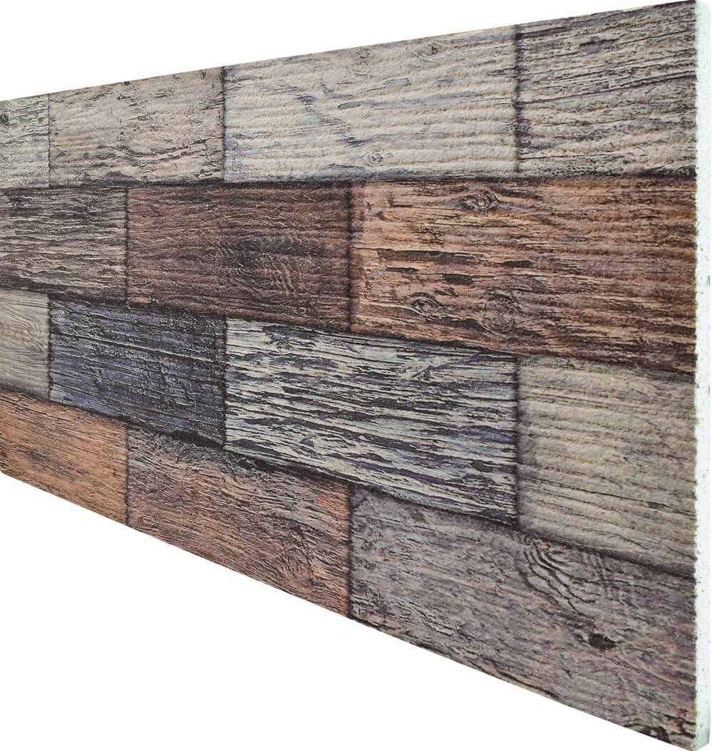 5 Adet (2,5m2) Ahşap Desenli 3 Boyutlu Renkli Strafor Köpük Duvar Kaplama Paneli (WD-702)