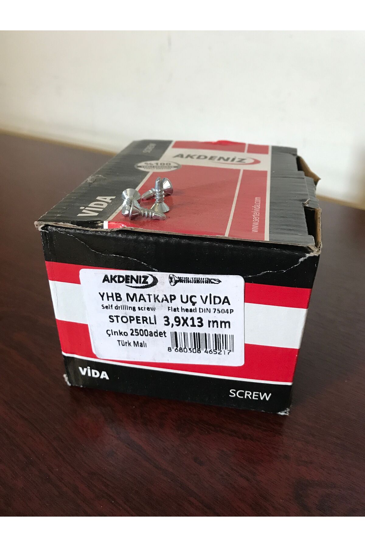 3,9x13 YHB Matkap Uçlu Vida 2500 Adet