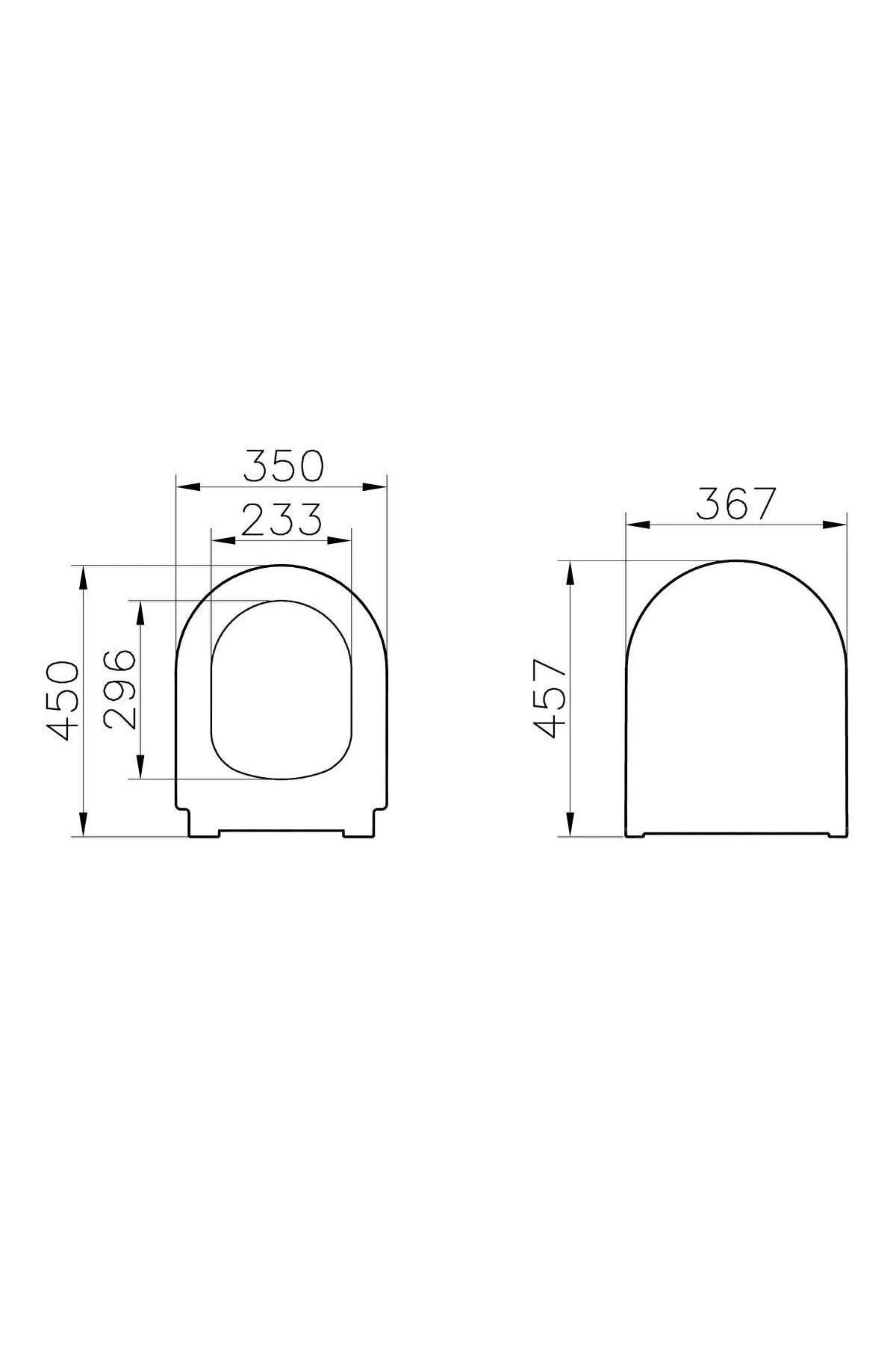 S60 Rim-ex Smoothflush Beyaz Kanalsız Asma Klozet Ve Yavaş Kapanır Kapak 7510l003-0090